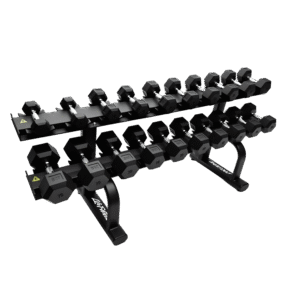 Set de mancuernas hexagonales de 2.5 kg a 25 kg (No incluye rack)